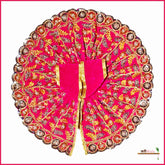 Shaneel Thread Cutdana Work Magenta Laddu Gopal Poshak